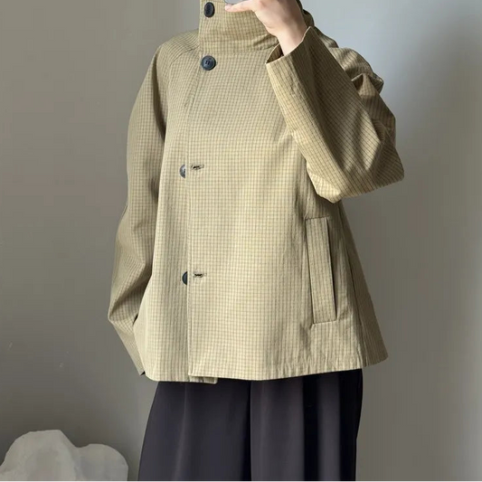 Veste courte à col montant